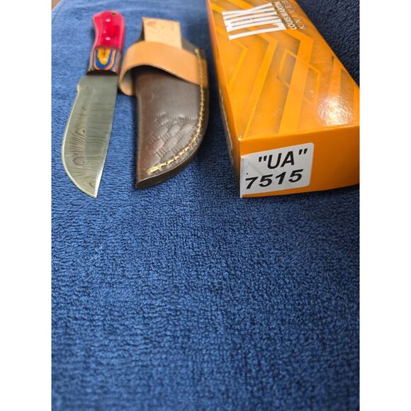 Hunting Bowie Knife 9 Inch Custom Made Forged Damascus Blade LMK Knives #7515 - Picture 9 of 9